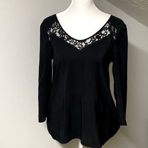 EXPRESS Black Lace Top